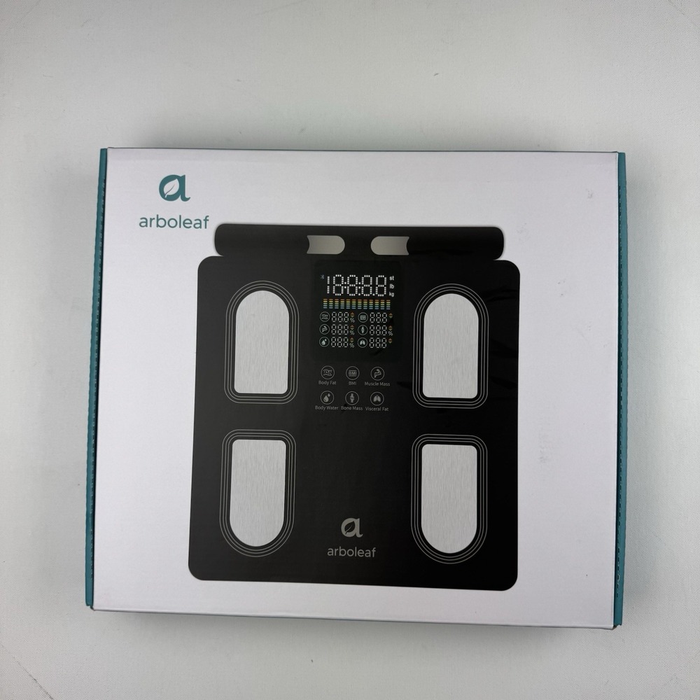 Arboleaf Body Fat Scale CS10P Smart Digital BMI Composition Black New